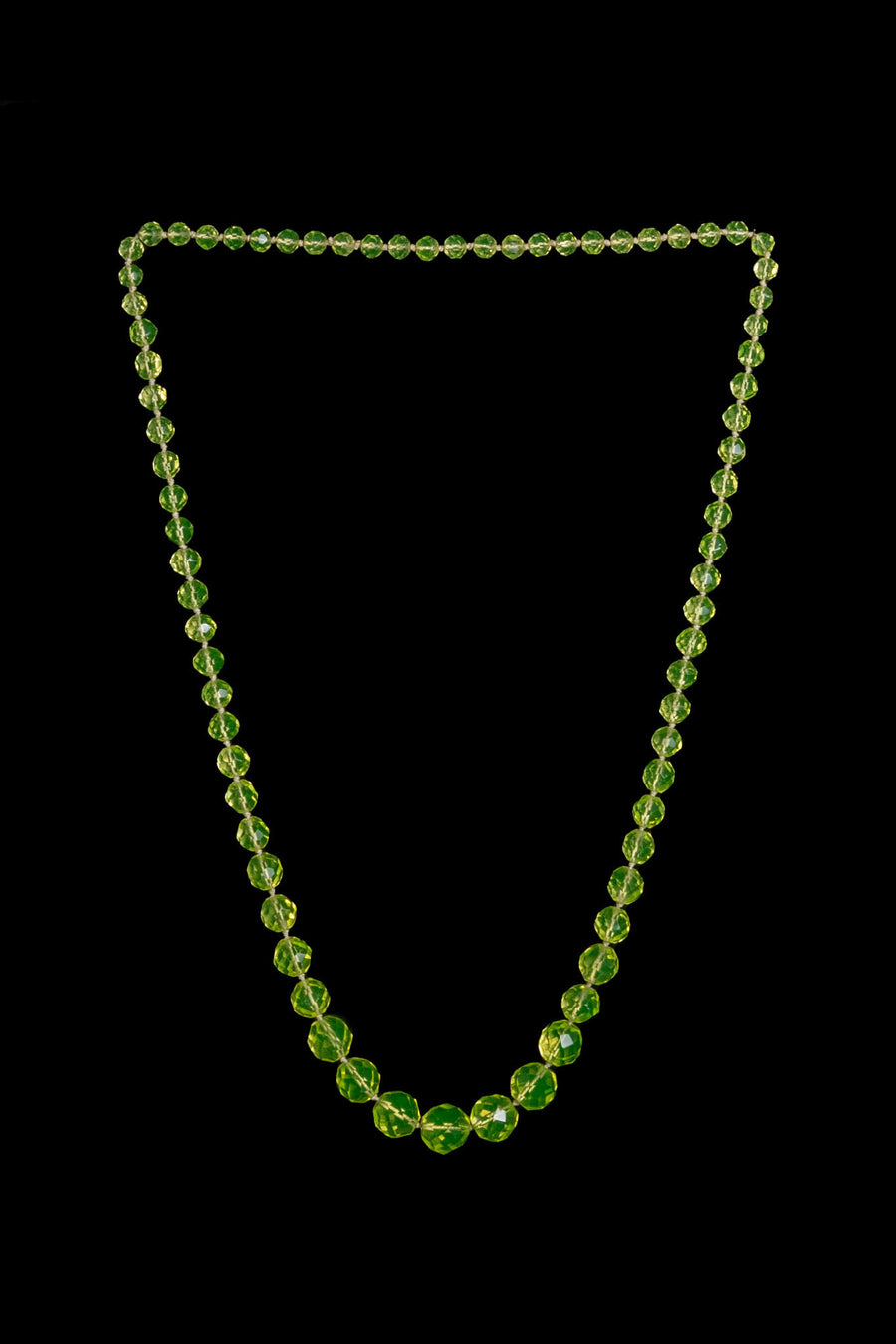 1920s Highlighter Czech Glass Necklace