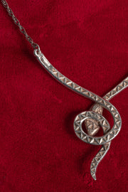 1930s Sterling Marcasite Snake Necklace