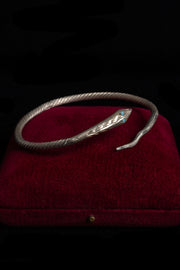 1920s Coin Silver Snake Bangle