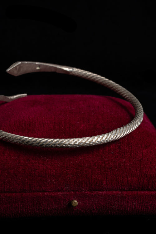 1920s Coin Silver Snake Bangle