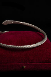 1920s Coin Silver Snake Bangle