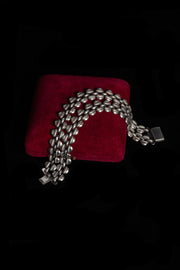 Victorian Sterling Double Chain Bracelet