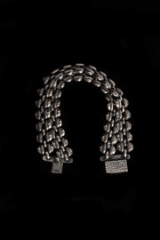 Victorian Sterling Double Chain Bracelet