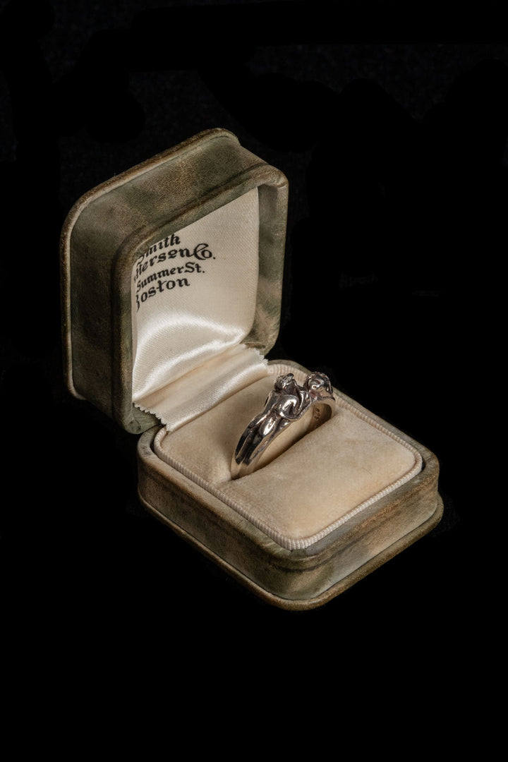 Midcentury Sterling Erotic Ring