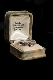 Midcentury Sterling Erotic Ring