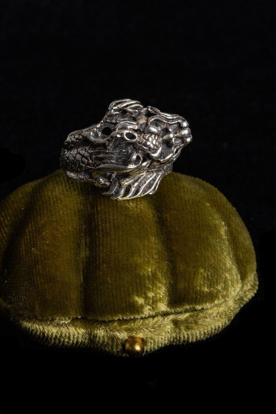 Vintage Sterling Dragon Ring