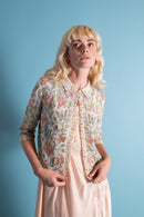 1950s Bullion Embroidered Butterfly Cardigan [sm/med]