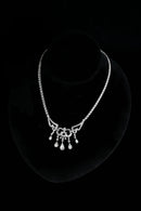 1930s Sterling Art Deco Paste Necklace