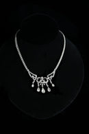 1930s Sterling Art Deco Paste Necklace