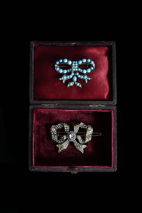 1960s Trompe L'Oeil Bow Barrettes