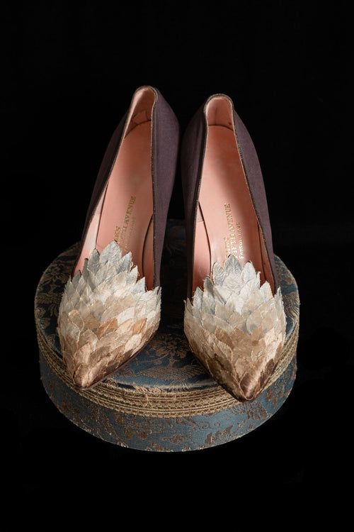 1950s Saks Feather Heels