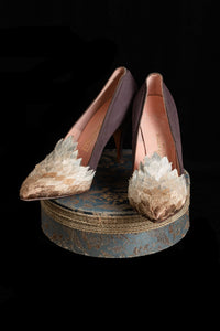 1950s Saks Feather Heels