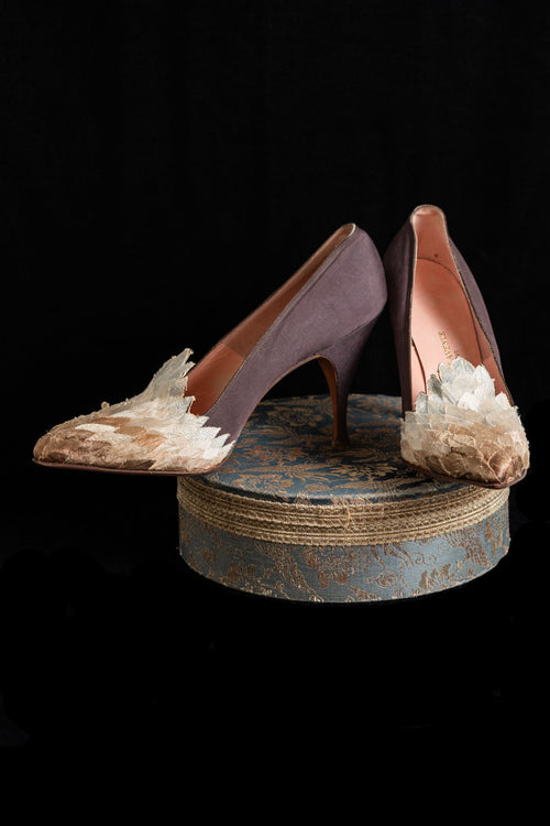 1950s Saks Feather Heels
