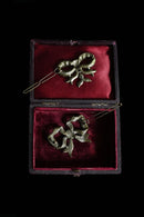 1960s Trompe L'Oeil Bow Barrettes