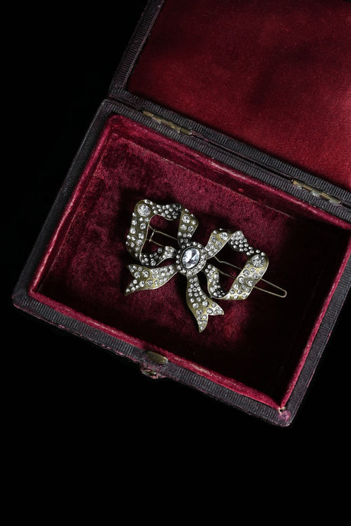 1960s Trompe L'Oeil Bow Barrettes