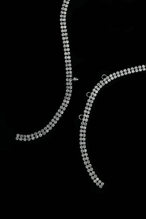 1950s Rhinestone Swag Belt