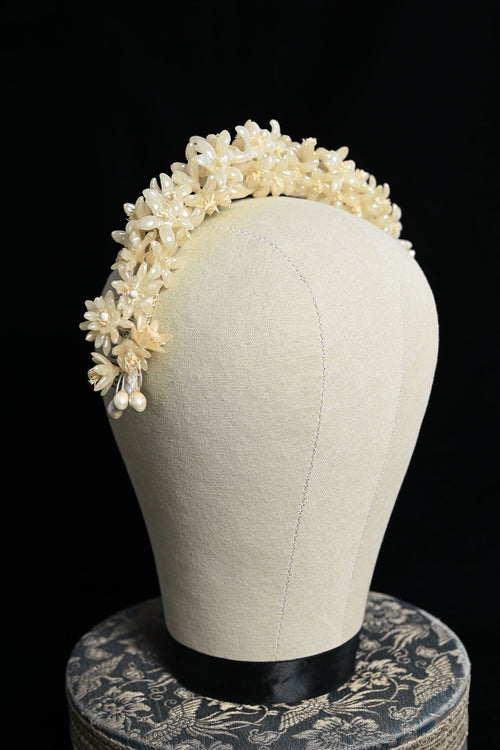 1930s Orange Blossom Wax Bridal Crown