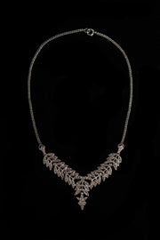 1930s Sterling Marcasite Laurel Parure