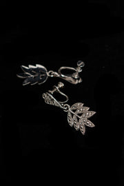 1930s Sterling Marcasite Laurel Parure