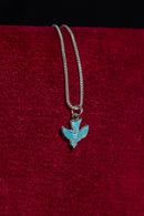 1920s Sterling Enamel Sparrow Necklace