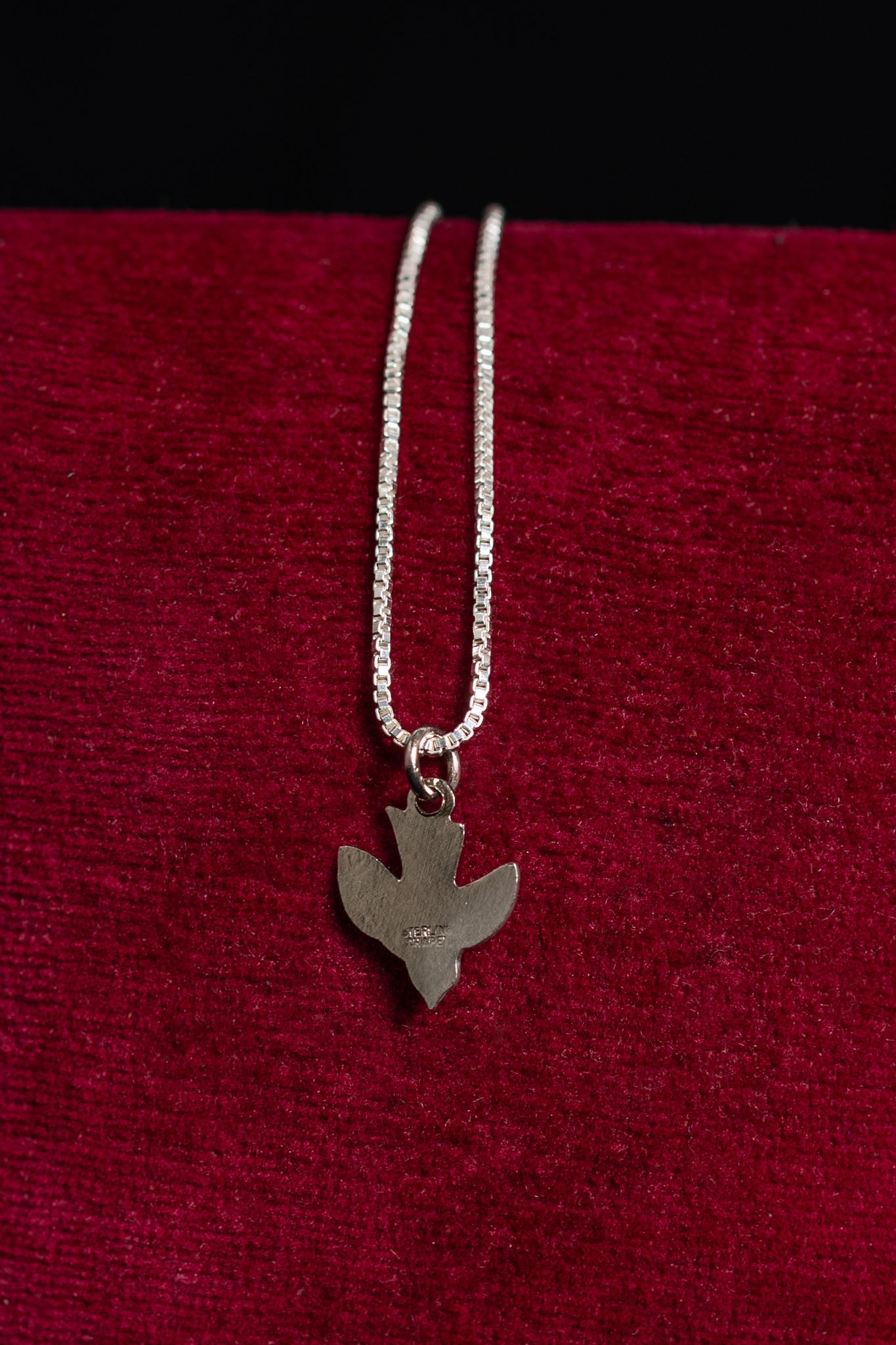 1920s Sterling Enamel Sparrow Necklace