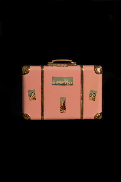 1940s New York Suitcase Souvenir Compact