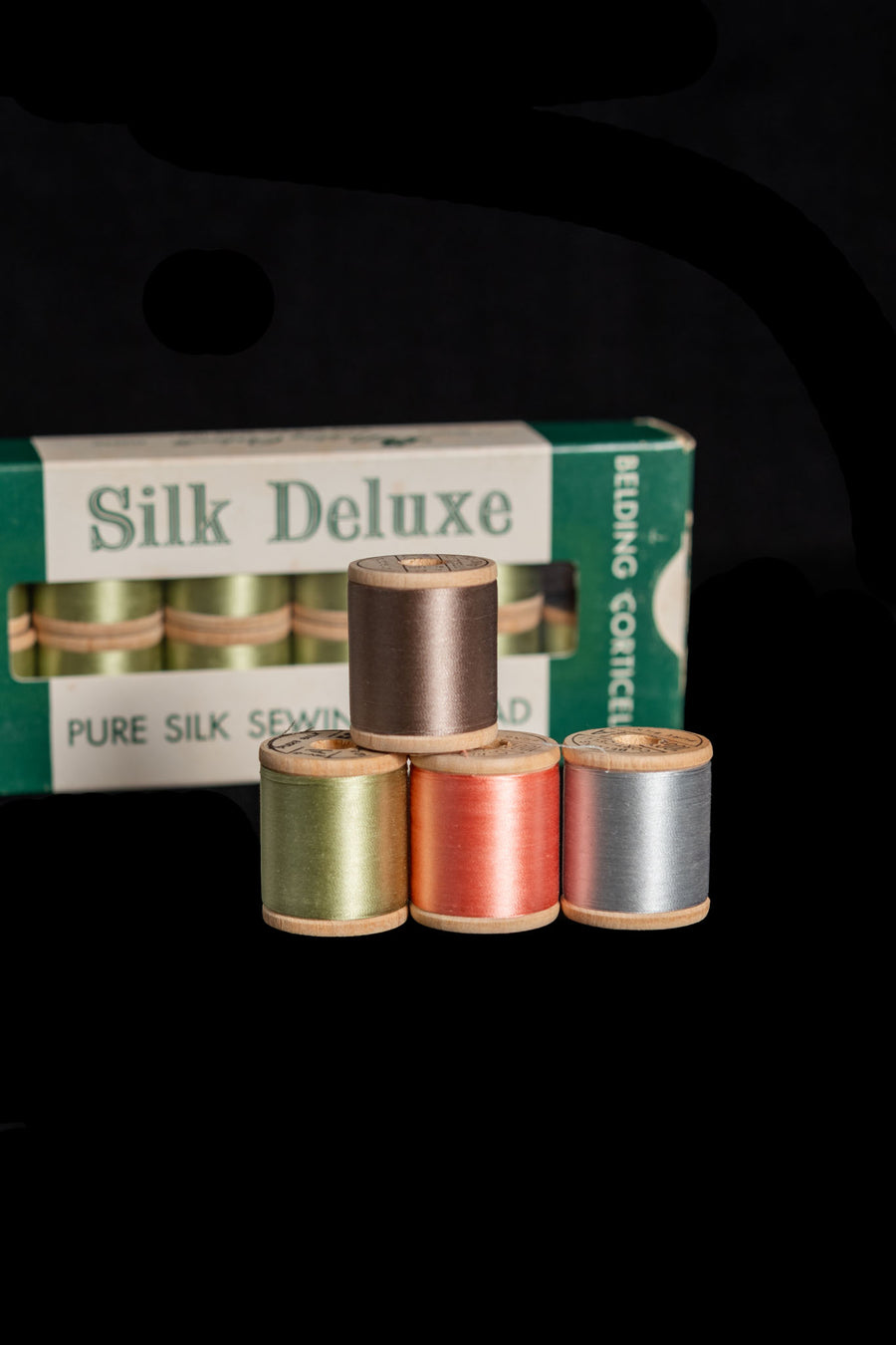 Antique Deadstock Belding Corticelli Silk Thread Set [Pastel]