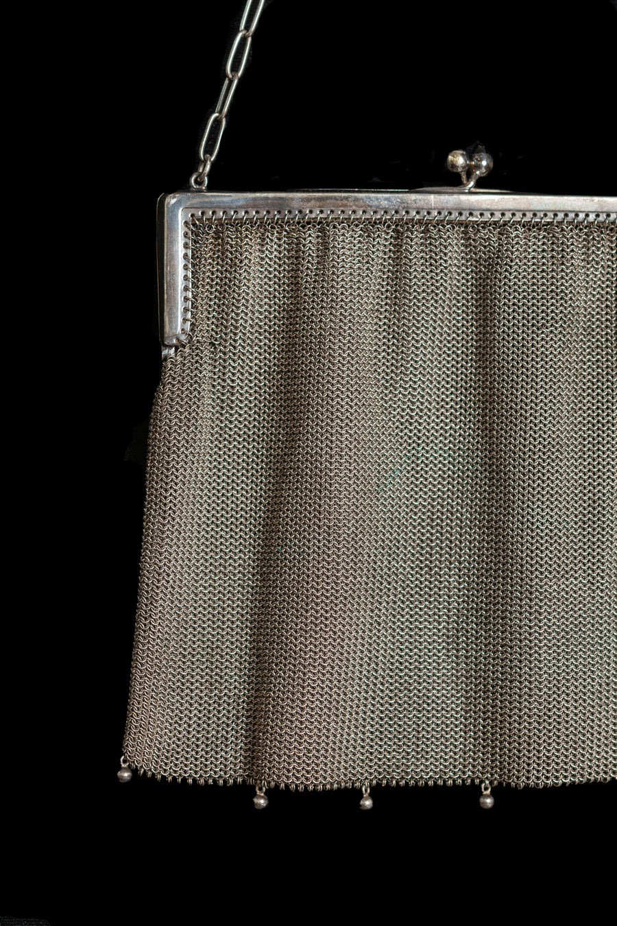 1920s German Silver Chainmail Purse