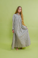 1890s Pastel Flannel Watteau Back Dressing Gown [xs/sm/med]