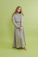 1890s Pastel Flannel Watteau Back Dressing Gown [xs/sm/med]