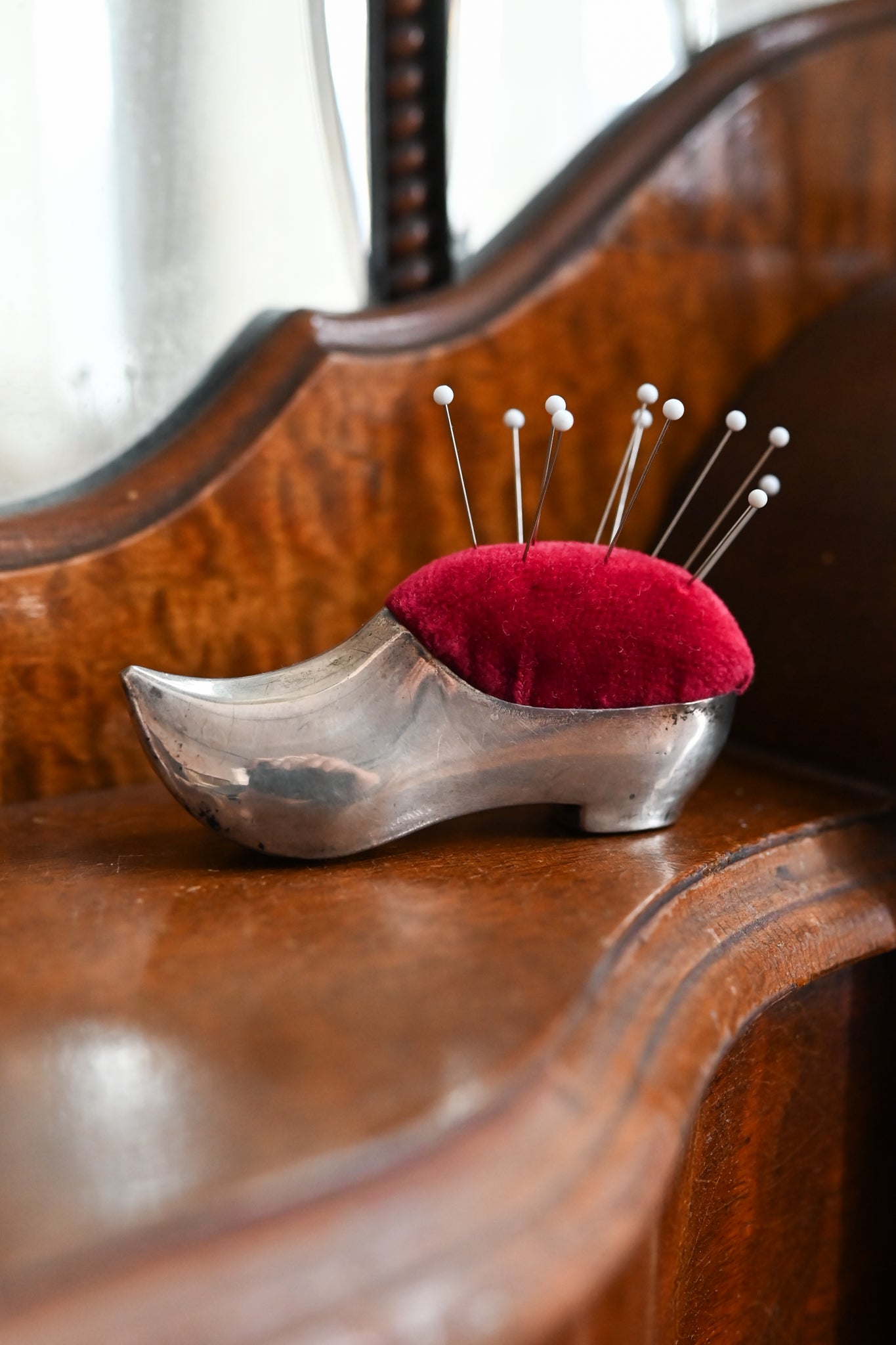 1930s Sterling Clog Pincushion