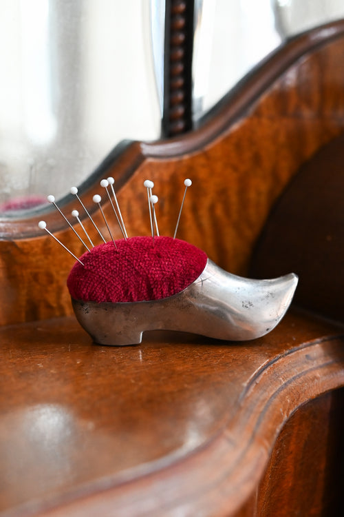 1930s Sterling Clog Pincushion