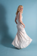 1930s Ivory Silk and Lace Gown [sm/med/lrg]