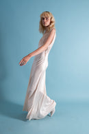 1930s Ivory Silk and Lace Gown [sm/med/lrg]