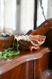 Antique Hand Painted Porcelain Orange Shell Catchalls