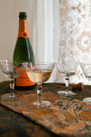 1930s Handblown Art Deco Champagne Coupes 4 Piece Set