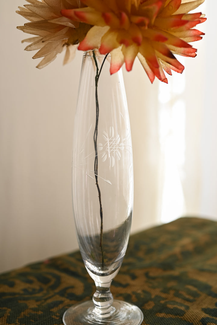 1930s Hand Blown Single Bud Vase