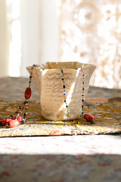 Midcentury Belleek Neptune Vase