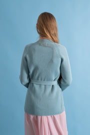 1970s Seafoam Wool Cardigan [xs/sm/med]