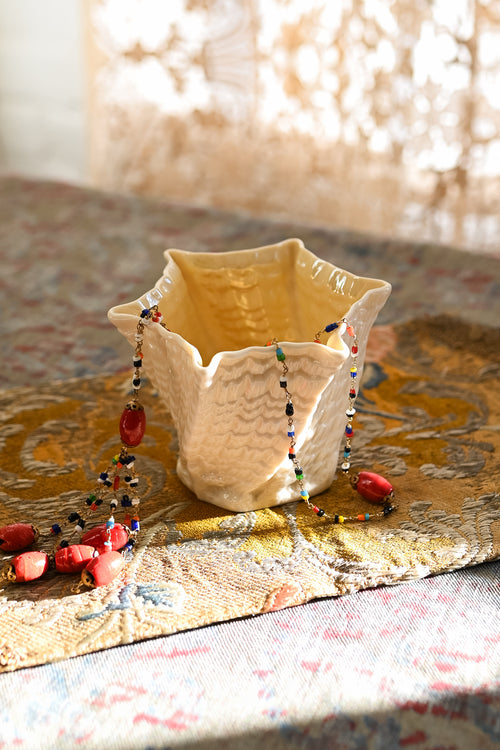 Midcentury Belleek Neptune Vase