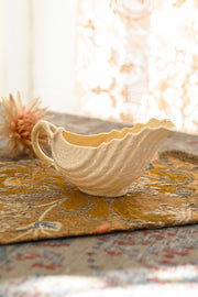 Midcentury Belleek Neptune Gravy Boat