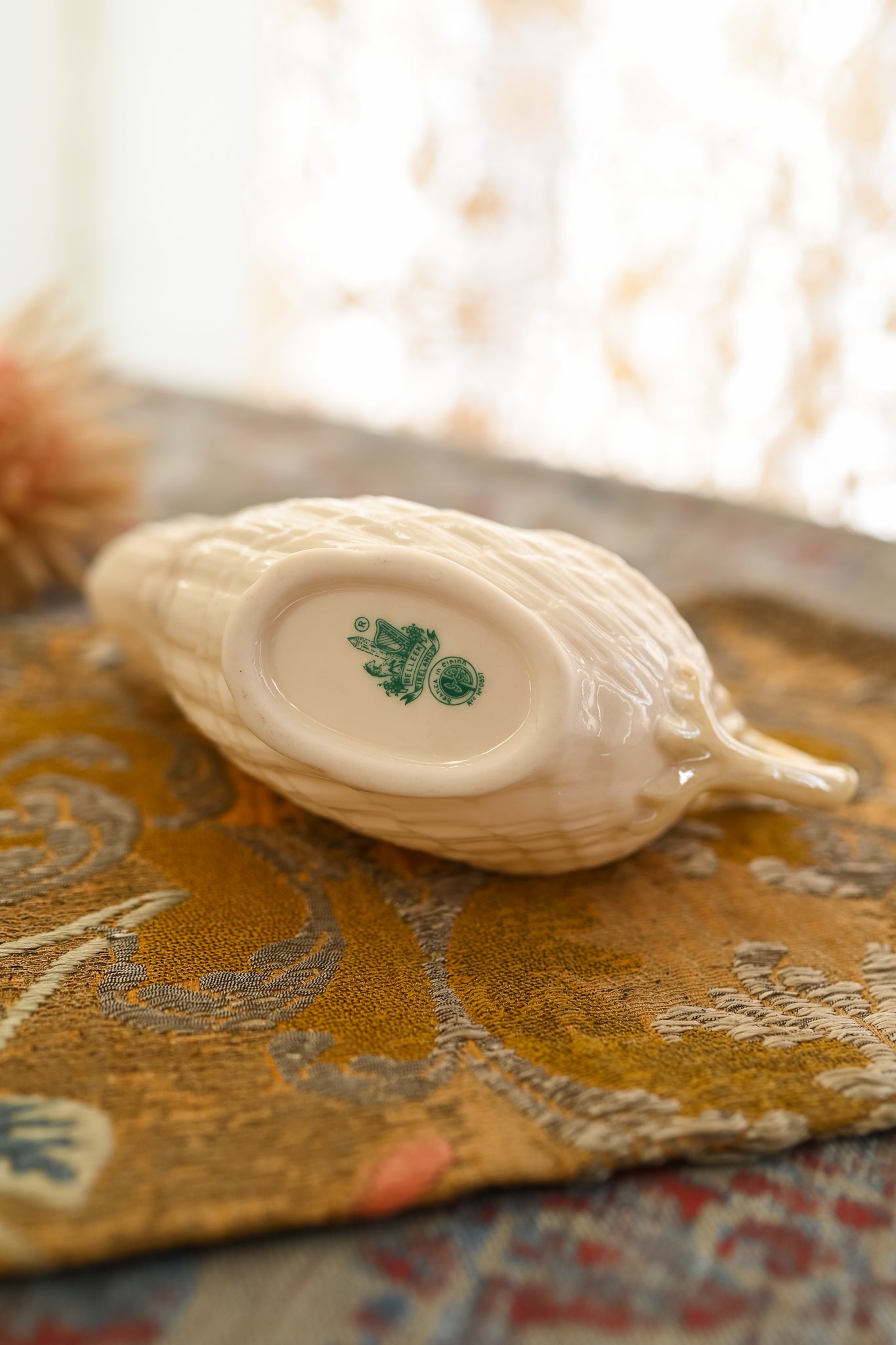 Midcentury Belleek Neptune Gravy Boat