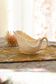 Midcentury Belleek Neptune Gravy Boat