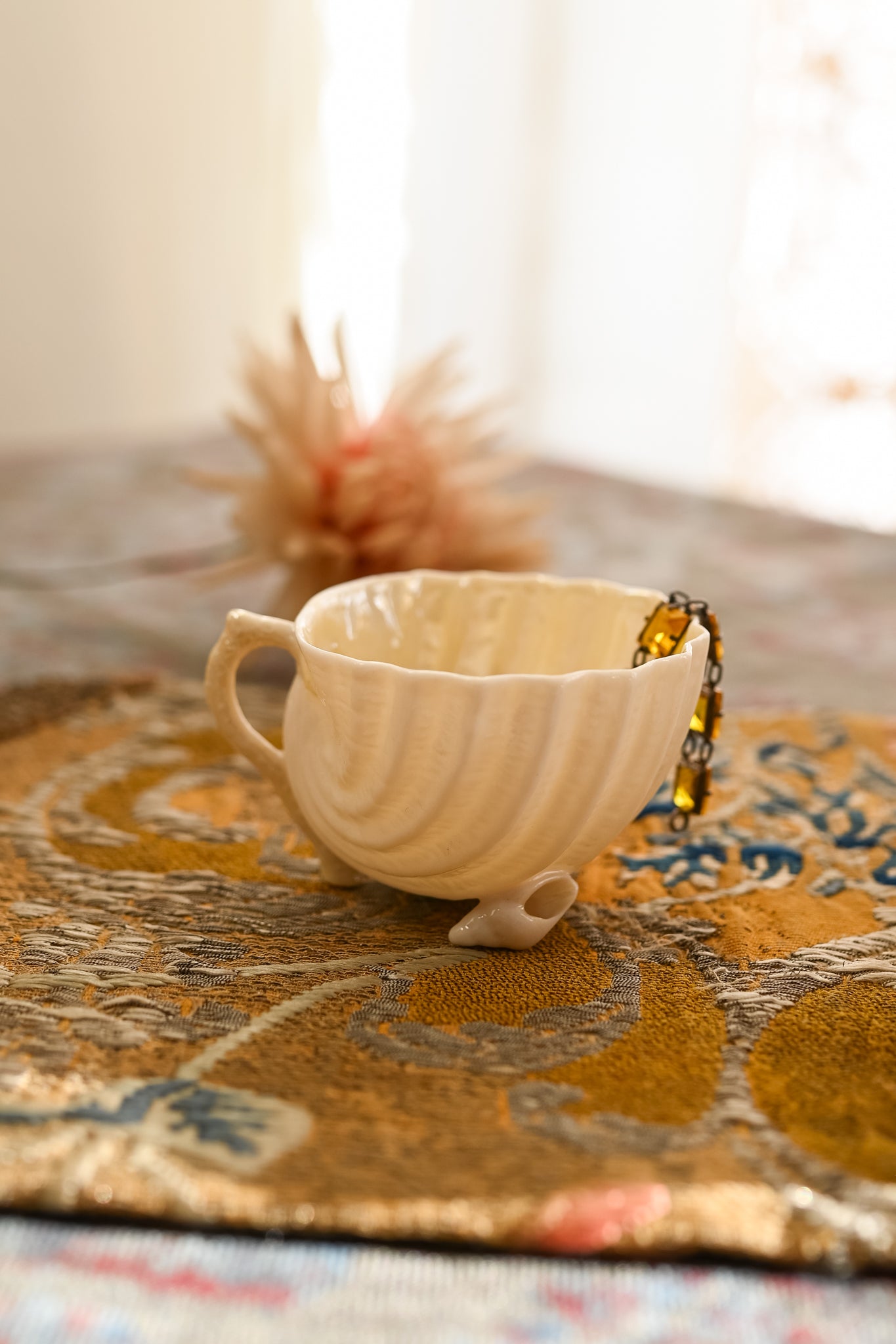 Midcentury Belleek Neptune Catchalls