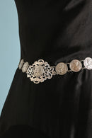 c1900 Art Nouveau Lady Chatelaine Belt [xs/sm]