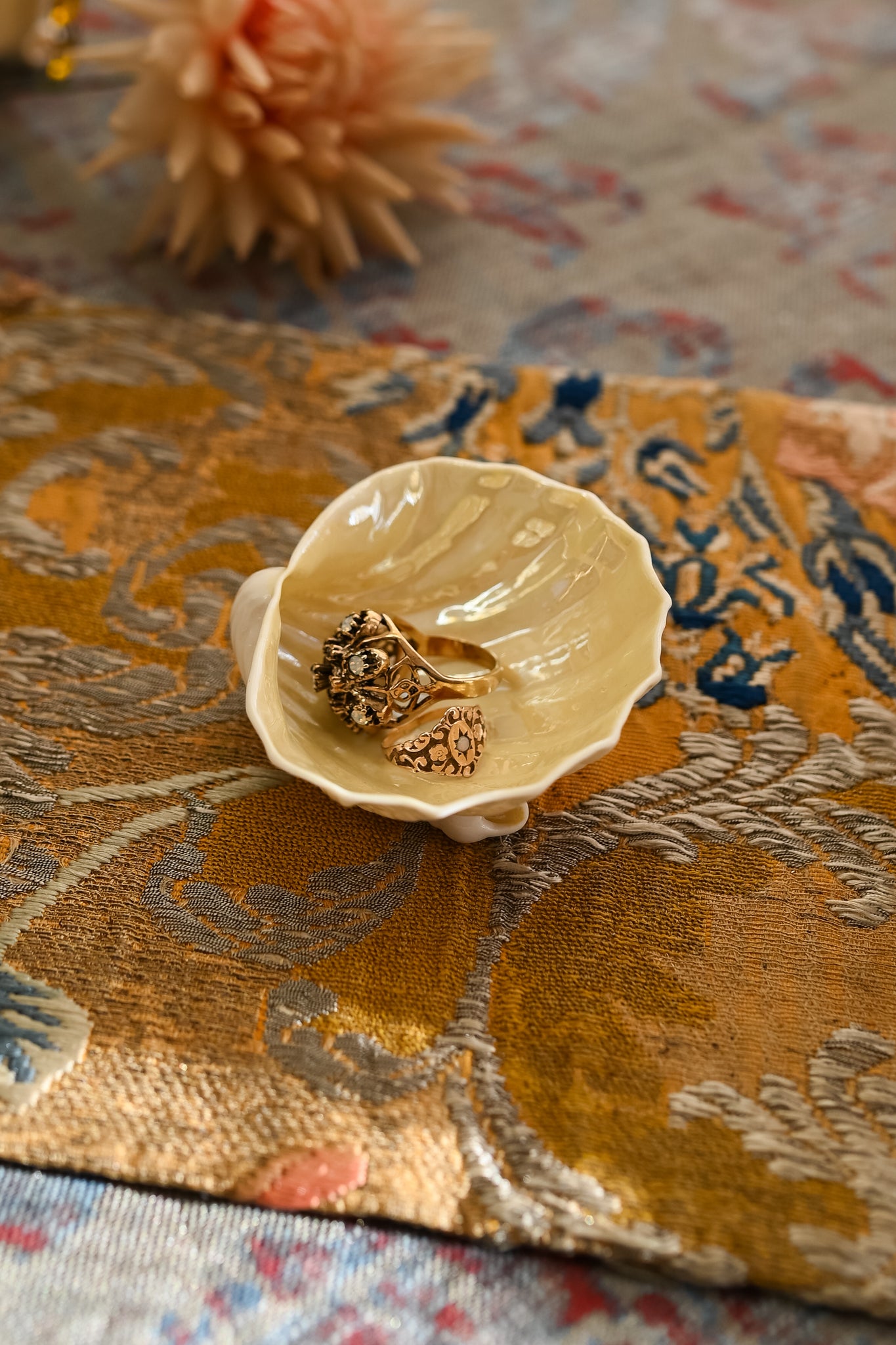 Midcentury Belleek Neptune Catchalls