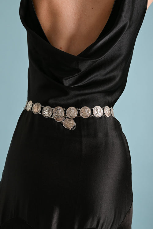 c1900 Art Nouveau Lady Chatelaine Belt [xs/sm]