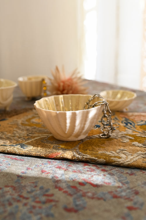 Midcentury Belleek Neptune Catchalls