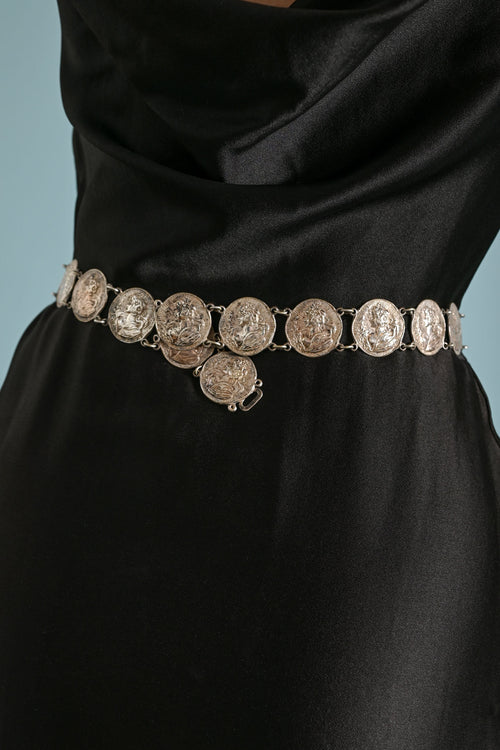 c1900 Art Nouveau Lady Chatelaine Belt [xs/sm]