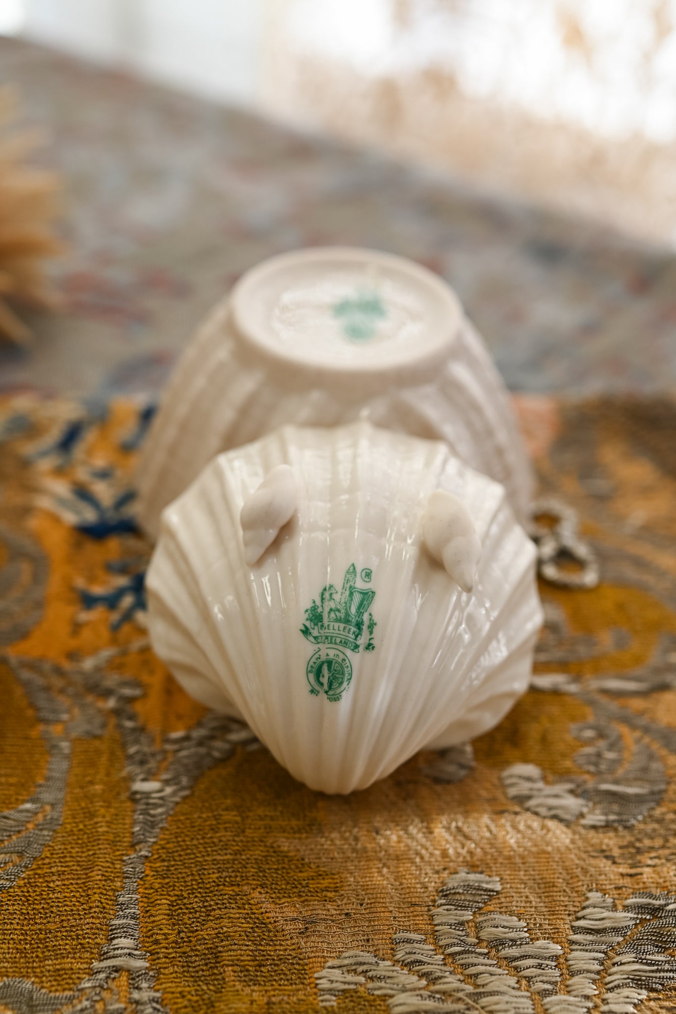 Midcentury Belleek Neptune Catchalls